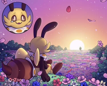 Jirachi6774 OC, Fullbody Fullcolor Normal BG