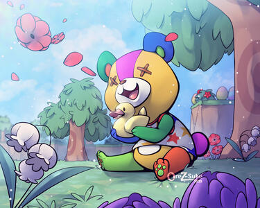 Stitches (AnimalCrossing) FullSmallbody Fullcolor Normal BG