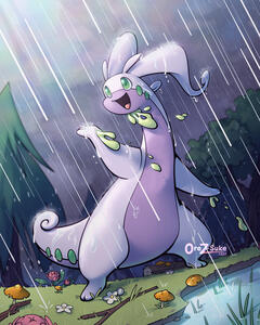 Goodra (Pokemon) Fullbody Fullcolor Normal BG