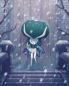 Calyrex (Pokemon) Fullbody Fullcolor Normal BG