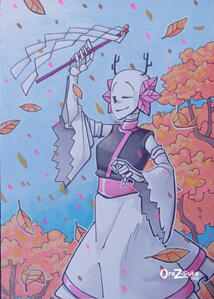 Lirsy (Undertale OC) Half-Fullbody Promakers Normal Background