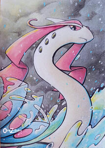 Milotic (Pokemon) FullSimpleBody Promaker Normal Background